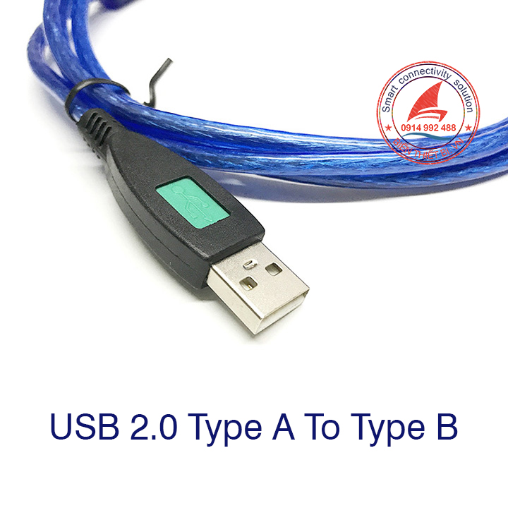 Cáp máy in 1.5MKing-Master chuẩn USB 2.0 AM-BM Type A sang Type B
