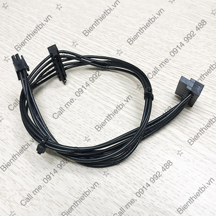 Mini 6 Pin to 2 SATA power cable with 90ᴼ angle for Dell Vostro 3070, 3060, 3668, 3650, 3670, 3471, 3671.