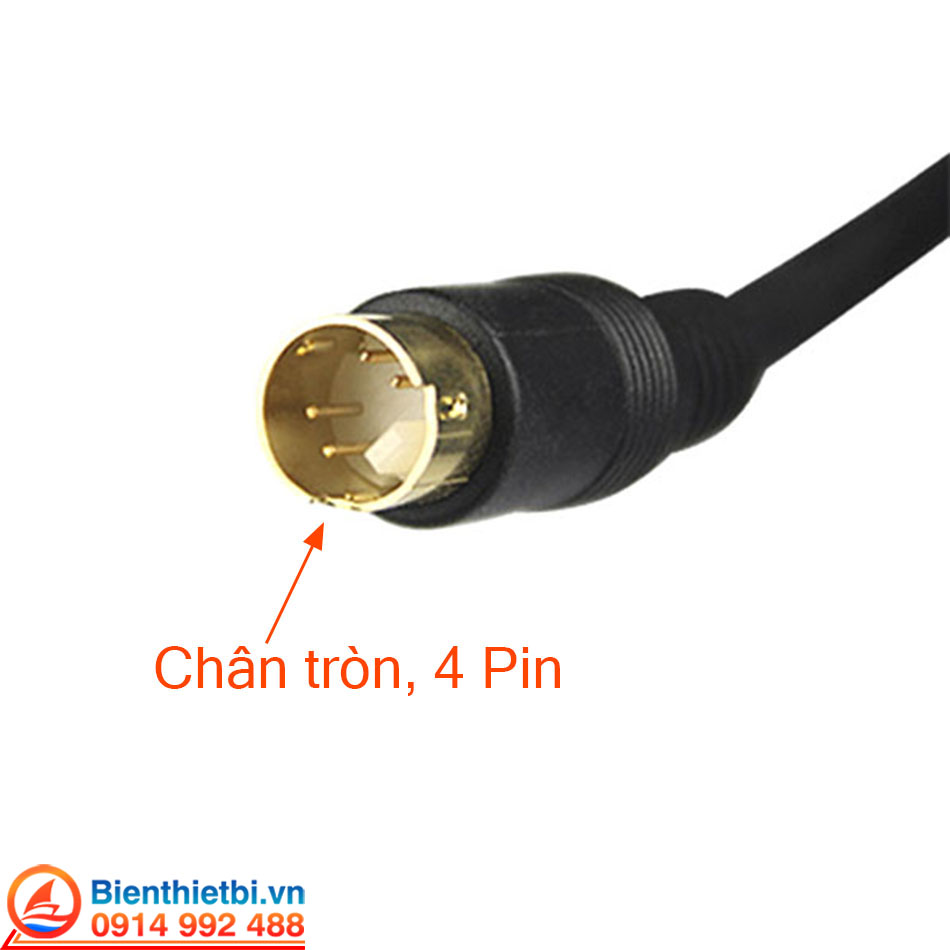 S-Video 4pin 2-head cable with gold-plated pins for ultrasound and medical endoscopy machines