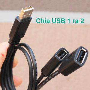 Dây cáp chia USB 1 ra 2 chữ Y 15cm 35cm USB Power DATA dữ liệu cho máy tính PC Laptop