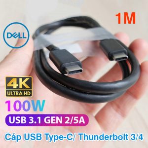 USB Type C to Type C 1M USB 3.1 GEN 2 hỗ trợ 10GB 4K60hz sạc 100W