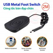 Bàn đạp USB Foot Switch Metal chụp hình ảnh máy siêu âm nội soi y tế lưu vào máy tính PC Laptop