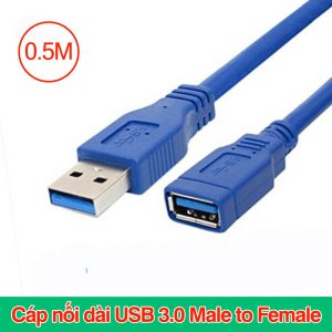 Cáp nối dài USB 3.0 Đực Cái 30cm 50cm 1M 1.8M 3M 5M cho máy tính PC công nghiệp Laptop Camera máy in scan