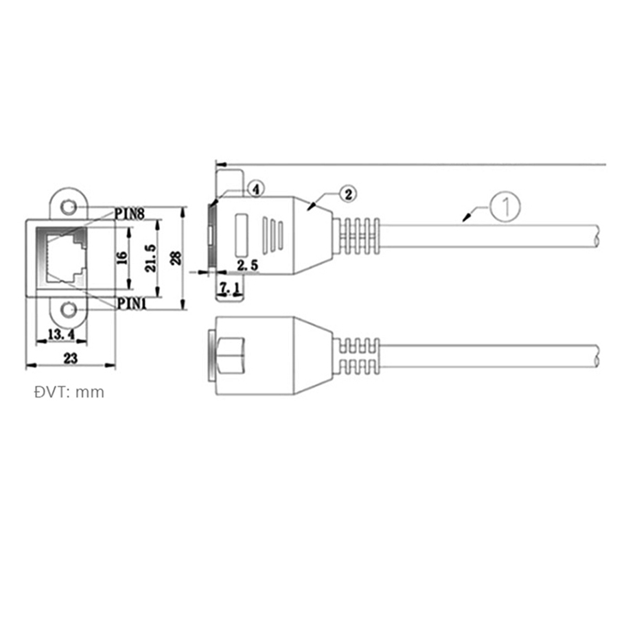 LAN extension cable